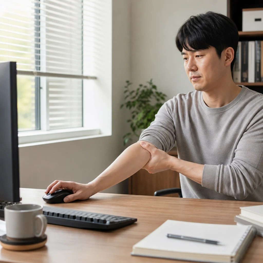 마우스 사용만으로도 테니스 엘보가 생길 수 있나요?